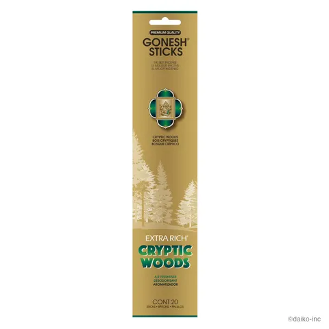 Gonesh Extra Rich Cryptic Woods Incense