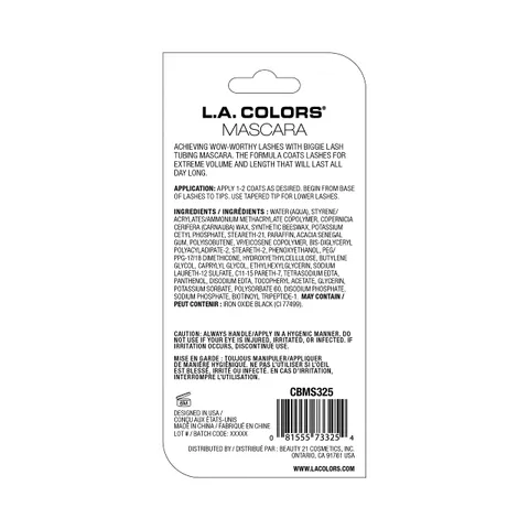 (12-pack) L.A. Colors Tubbing Mascara Black