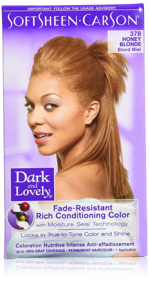 Softsheen Carson Long Lasting True To Tone Colour Permanent Honey Blonde 378
