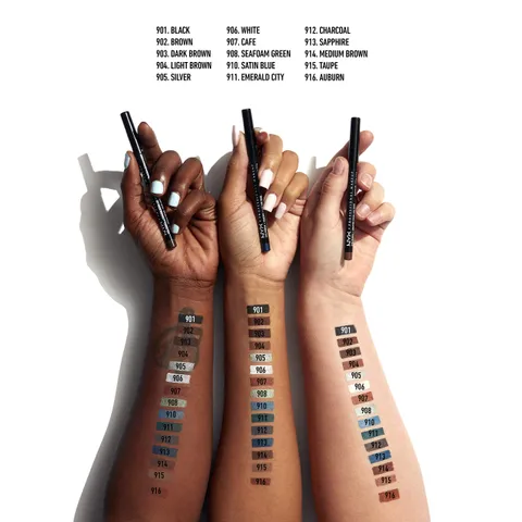 (72-pack) NYX PROFESSIONAL MAKEUP Slim Eye Pencil, Eyeliner Pencil - Sapphire