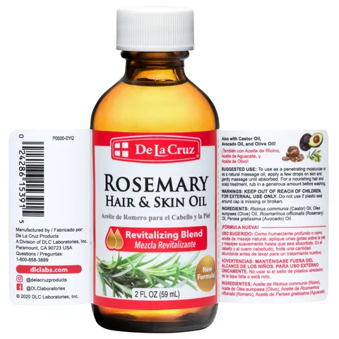 De la Cruz Rosemary Oil Blend Moisturizer With Castor Avocado and Olive Oil