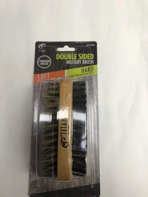 Titan Double Sided Militry Brush Natural 1 Pound