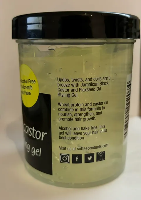 Softee Softee Jamaican Black Castor Flaxseed Oil Styling Gel Green 8 oz