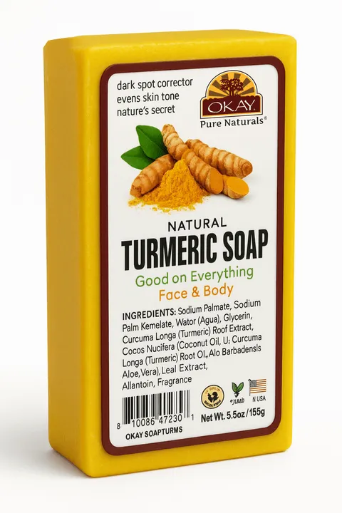 Okay Pure Naturals Turmeric Soap Bar / 156 G 5.5 oz