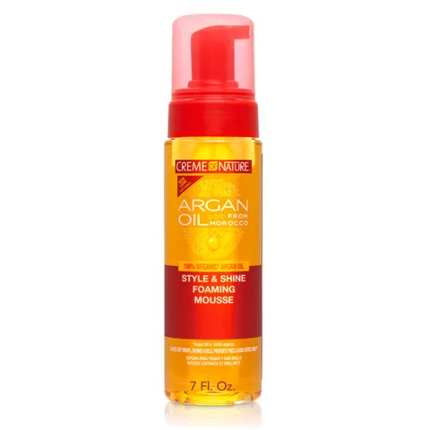 Creme of Nature Style Shine Foaming Mousse Defines Curls Controls Frizz