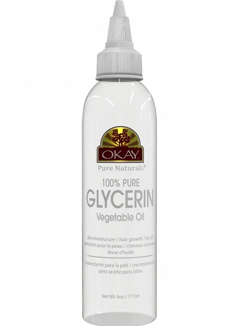 Okay 100% Pure Glycerin Vegetable Oil Natural Cleansing for Hair Skin and Face