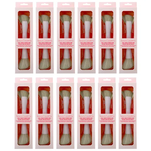 (12-pack) Beauty Creations Dual Enden Powder And Cream Contour Brush