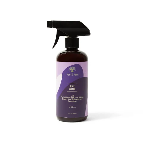 As I Am Hair Rice Water With Forbidden Black Rice Saw Palmetto Biotin Clean