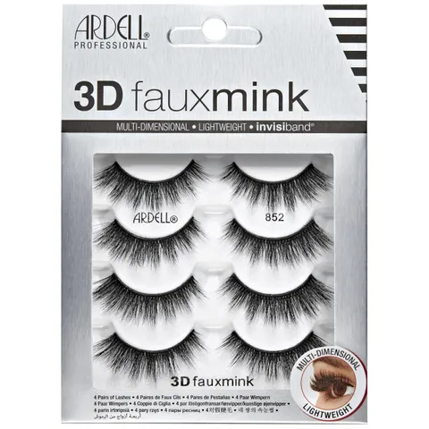 Ardell 3d Faux Mink Lashes False Eyelashes 852 Fluffy Volume Strip Wispy Lashes