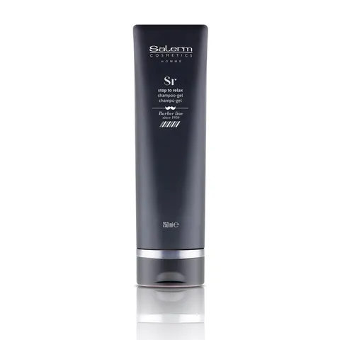 Salerm 2 In 1 Gel and Shampoo Stop To Relax Homme Barber Line for All Hair and