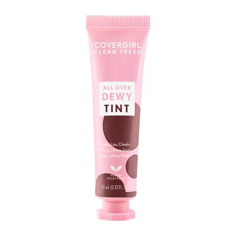 (12-pack) Covergirl Clean Fresh Dewy Tint 100 Rosy Brown, 3-in-1 Tint, Blendable Color For Eyes, Lips & Cheeks, 0.33 fl oz (Pack of 1)