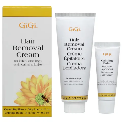 Gigi Hair Removal Cream With Calming Balm for Legs and Bikini Area