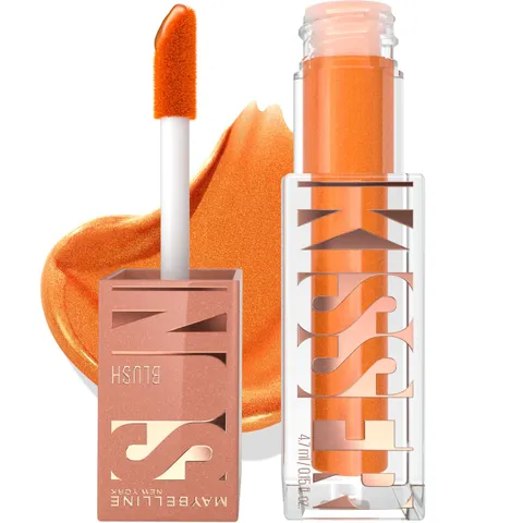 (12-pack) Maybelline Sunkisser Multi-Use Liquid Blush and Bronzer, Blendable, Longwear, Glowy Make Up, Rooftop Views, 1 Count