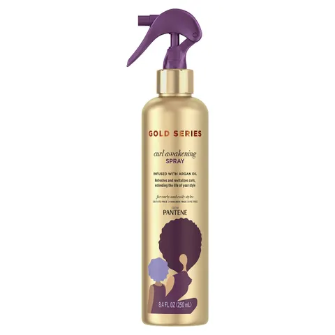 Pantene Gold Series Curl Awakening With Argan Oil for Curly Coily Hair 8.4 Fl Oz