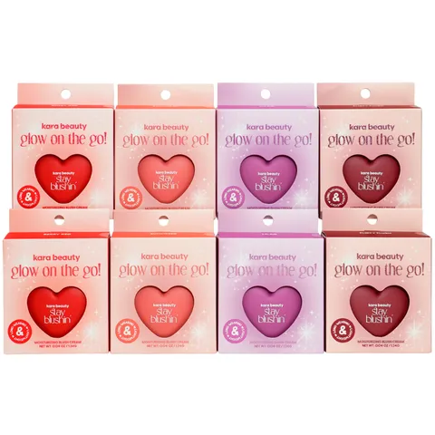 (8-pack) Kara Beauty Stay Blushin' Cream Keychain Flirty Flush