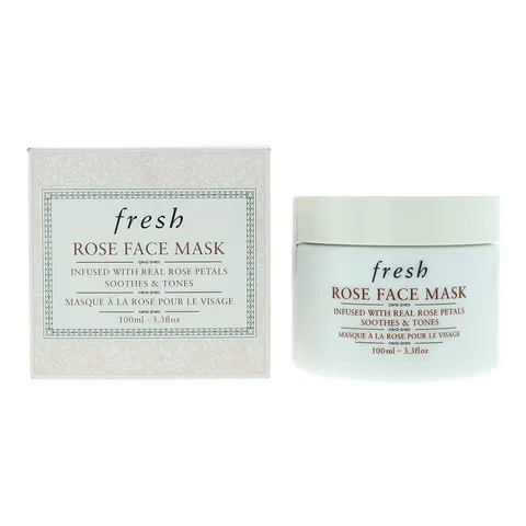 Fresh Rose Face Mask Soothes Tones 3.4 oz