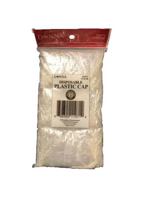Donna Collection Disposable Plastic Cap 15 Count