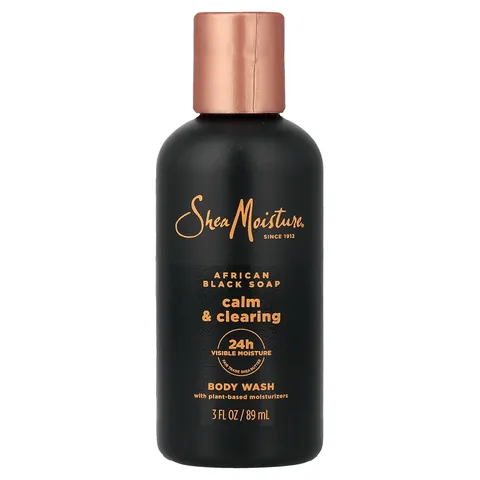 Sheamoisture Calm Clearing Body Wash African Black Soap 3 Fl Oz 89 ml