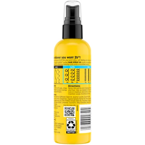 Got2b Curled Hair Oil for Curl Types 3 4 Curly and Coily Hair Helps Control
