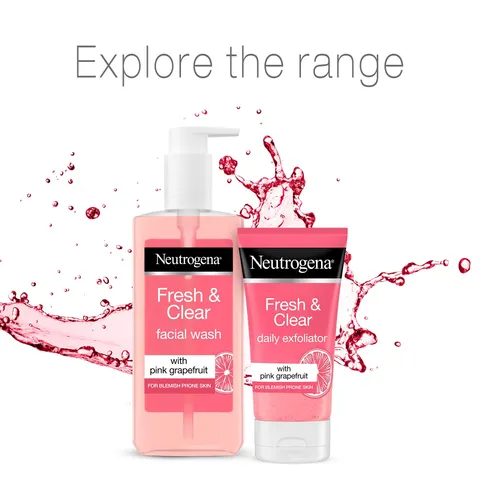 (12-pack) Neutrogena Fresh & Clear Facial Wash with Pink Grapefruit 200ml