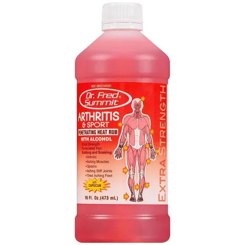 Dr. Fred Summit Arthritis Sport Rubbing Alcohol Penetrating Heat Rub