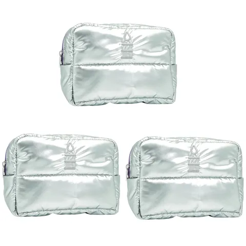 (3-pack) Totemica Puffer Cosmetic Bag