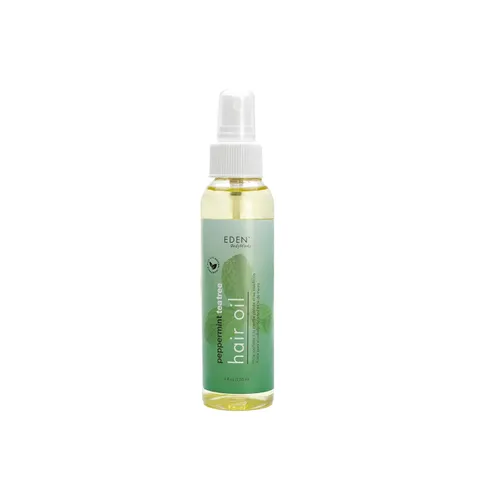 Eden Bodyworks Peppermint Tea Tree Hair Oil | Dry Hair Treatment for Curly Hair