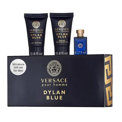 Versace Dylan Blue Pour Homme 3 Piece Miniature Mini Set Set