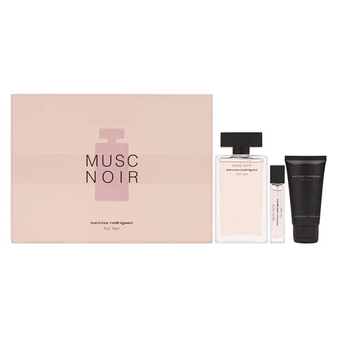 [Set] Narciso Rodriguez Musc Noir for Her 3 Piece Set Includes: + Purse + Her Body