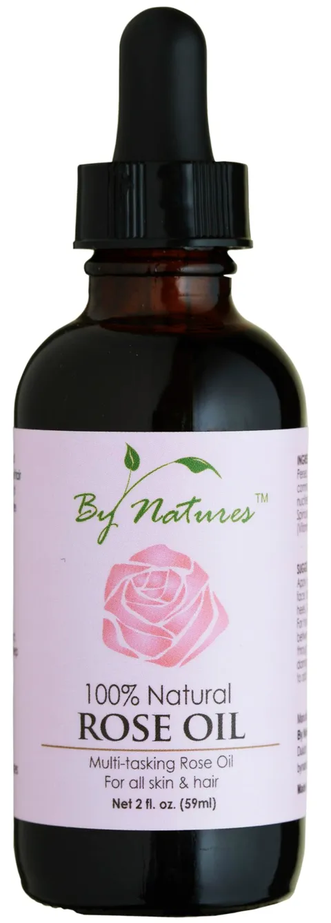 By Natures 100% Natural Rose Oil 2.0 Fl Oz
