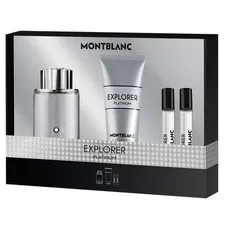 [Set] Mont Blanc Explorer Platinum By Mont Blanc 4 Piece For Men
