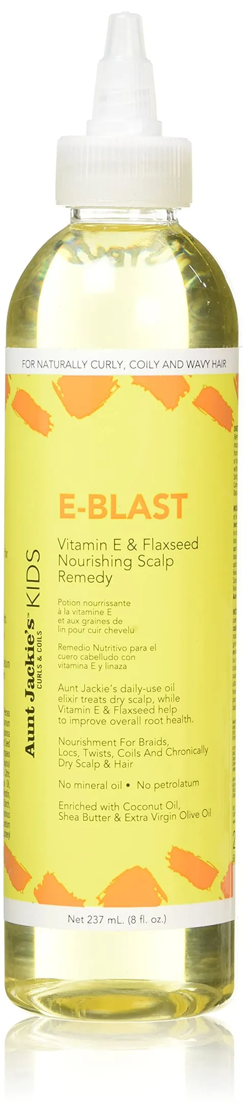 Aunt Jackie's Kids E Blast Daily Oil for Dry Scalp Vitamin E and Flaxseed