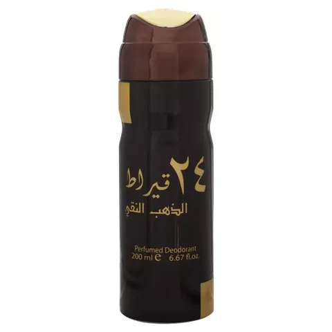 [Deodorant] Lattafa 24 Carat White Gold U Perfumed Deo Spr 6.7 oz