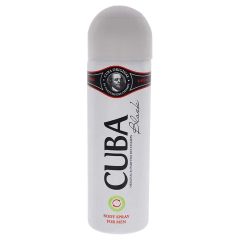 CUBA BLACK(M)BODY SPRAY 6.7oz(LI FREE)