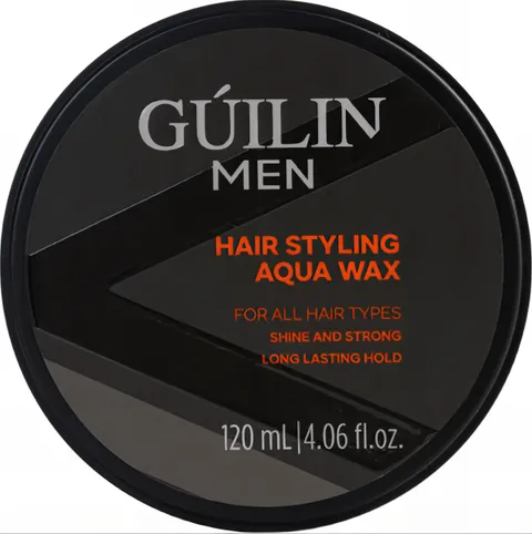 (24-pack) Guilin Men Hair Styling Aqua Wax - For All Hair Types Shine and Strong Long Lasting Hold, Ultra Compact hair styling aqua wax, signature scent, perfect formula to ensure long-lasting style