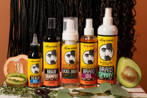 Allday Locks Braid Foam Mousse for Style Shine Braiding Foam Men Sets Seals for (Set)