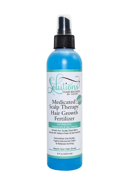 Nzuri Solutions Hair Regimen Medicated Scalp Therapy Hair Growth Enriched With