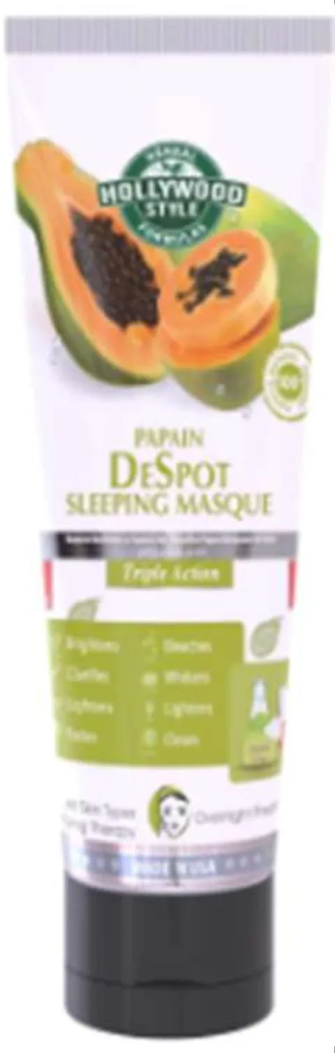 Hollywood Style Organic Papain Despot Sleeping Masque