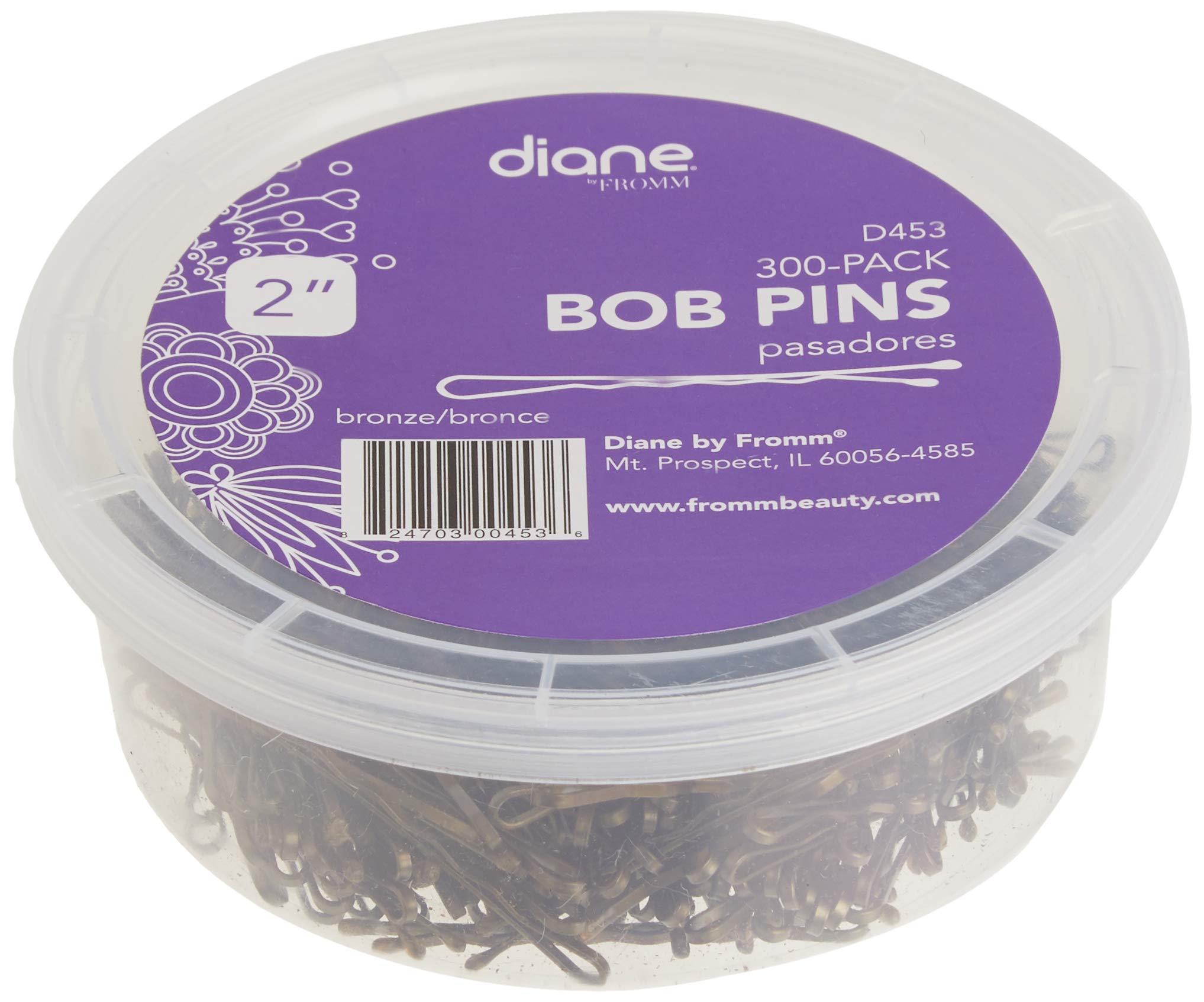 Diane 2" Bobby Pins Bronze 300 Pack Tub - Thumbnail 2