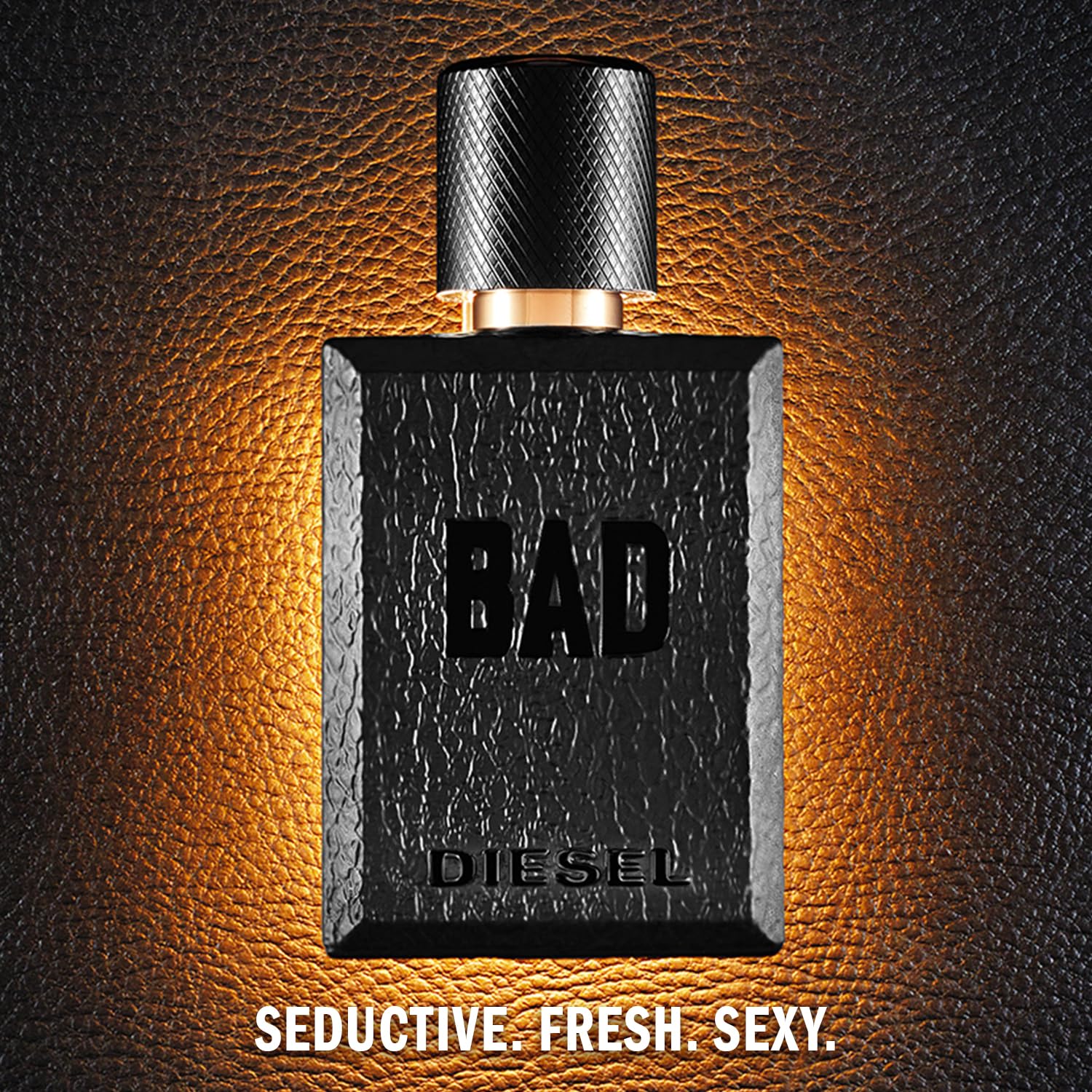 Diesel Bad Woody Scent With Notes of Bergamot Caviar Tobacco 3.4 Fl. Oz For Men (Set) - Thumbnail 3