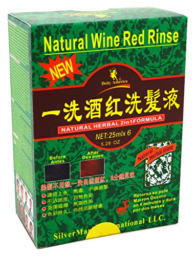 Diety Shampoo Natural Herbal Color Change Kit Wine Red - Thumbnail 3