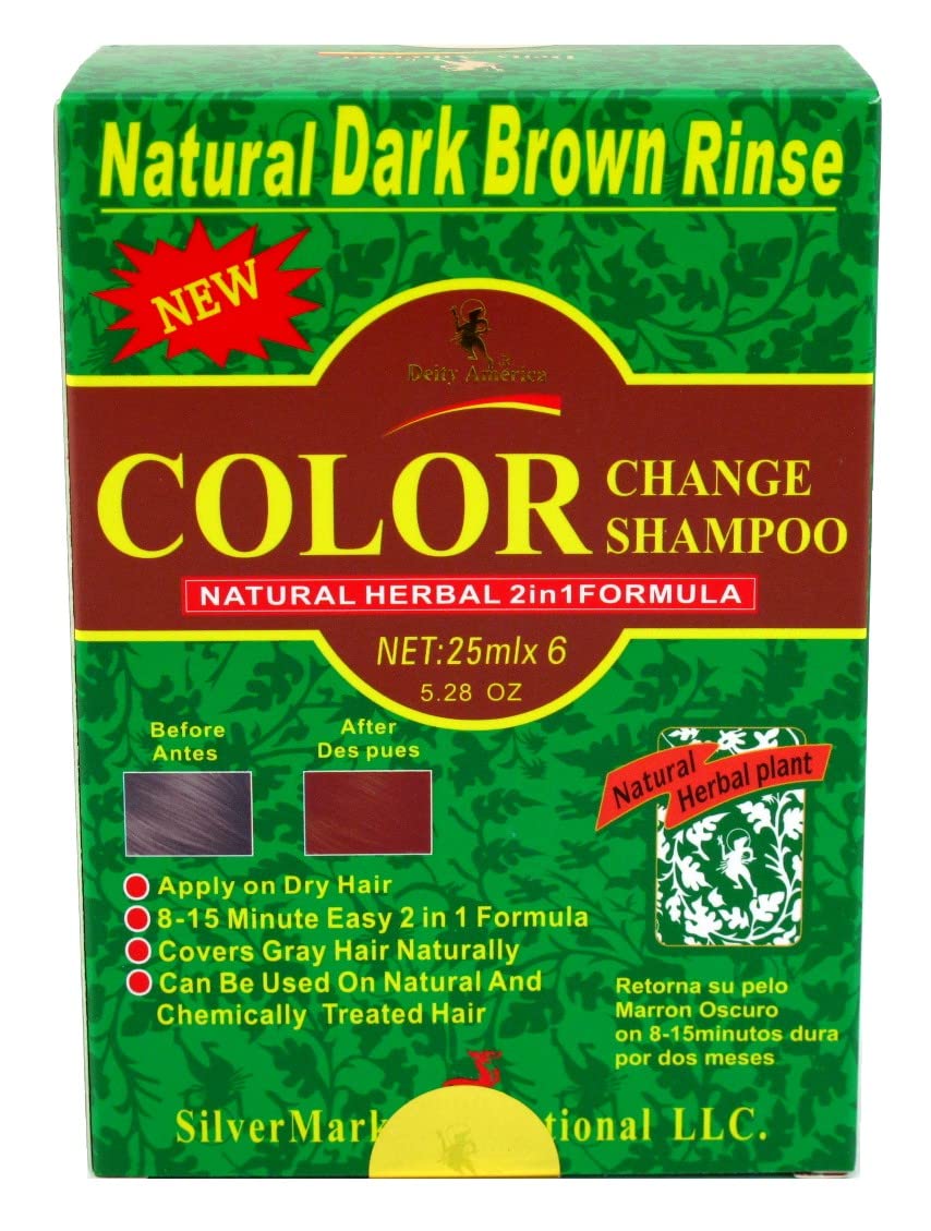 Deity Shampoo Color Change Kit Natural Herbal 2n1 Dark Brown - Thumbnail 3