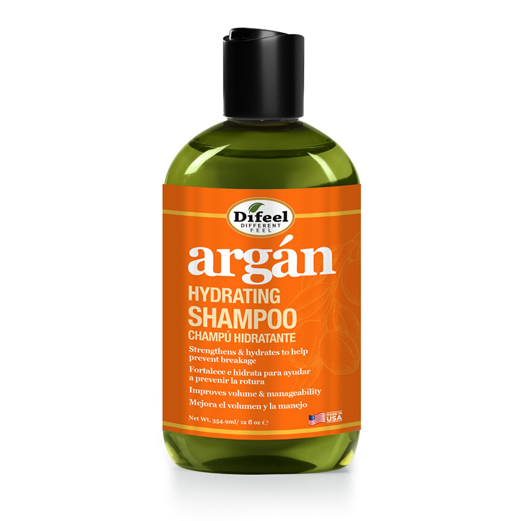 Difeel Argan Hydrating Shampoo . Argan Oil Shampoo Natural Paraben Free Shampoo
