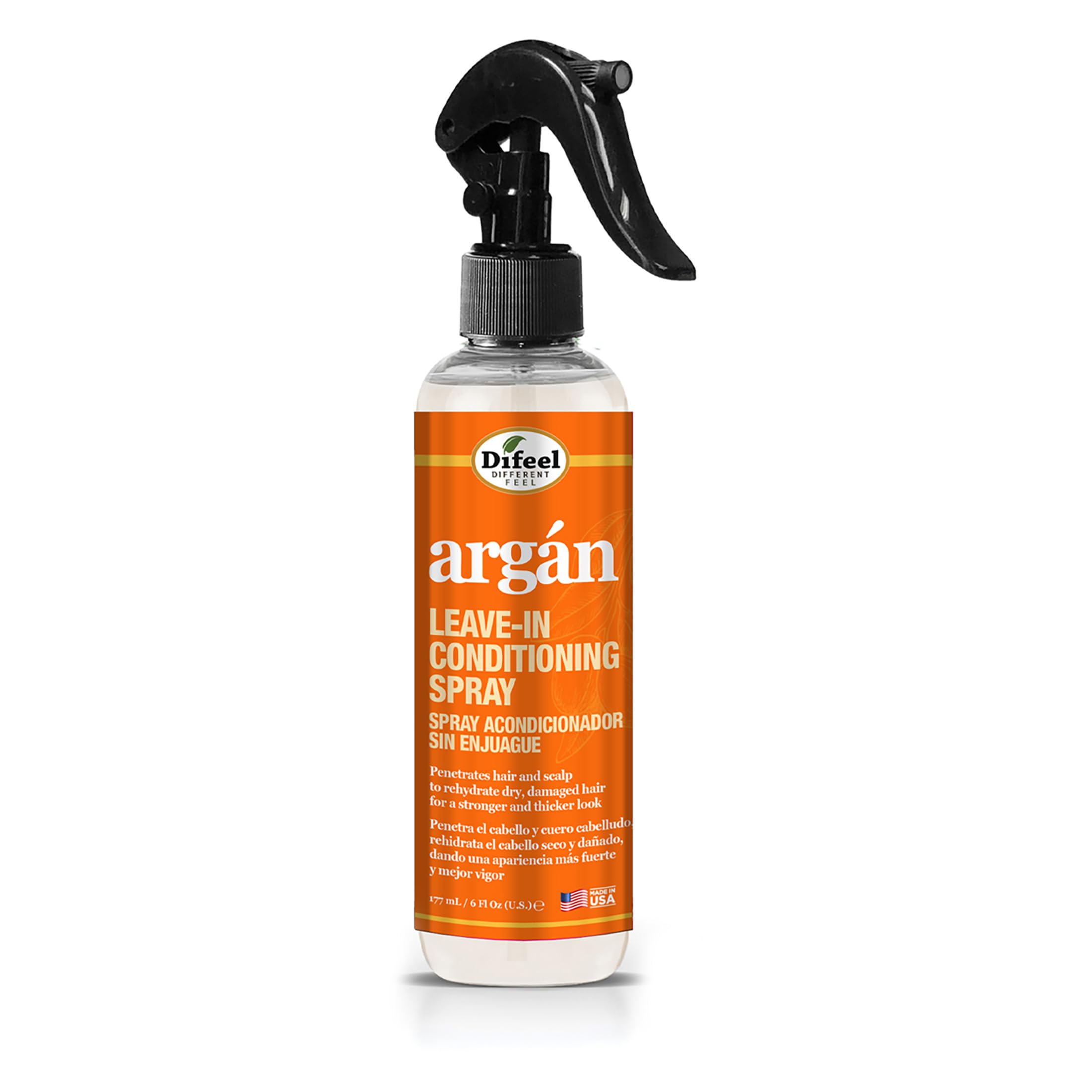 Difeel Argan Oil Leave In Conditioner Hair for Dry Frizzy Hair Deep Hydration