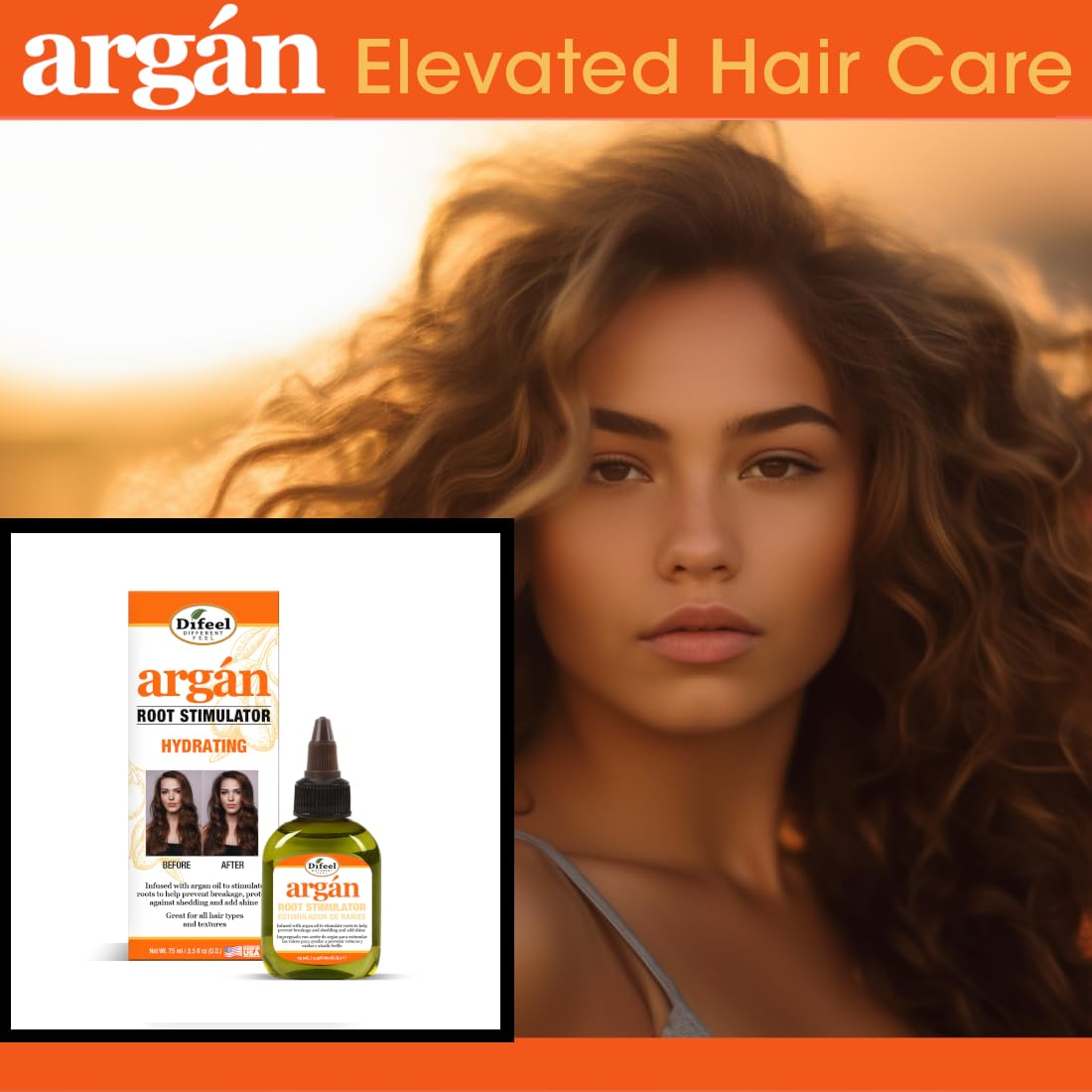 Difeel Argan Hydrating Root Stimulator . 2.5 oz - Thumbnail 3