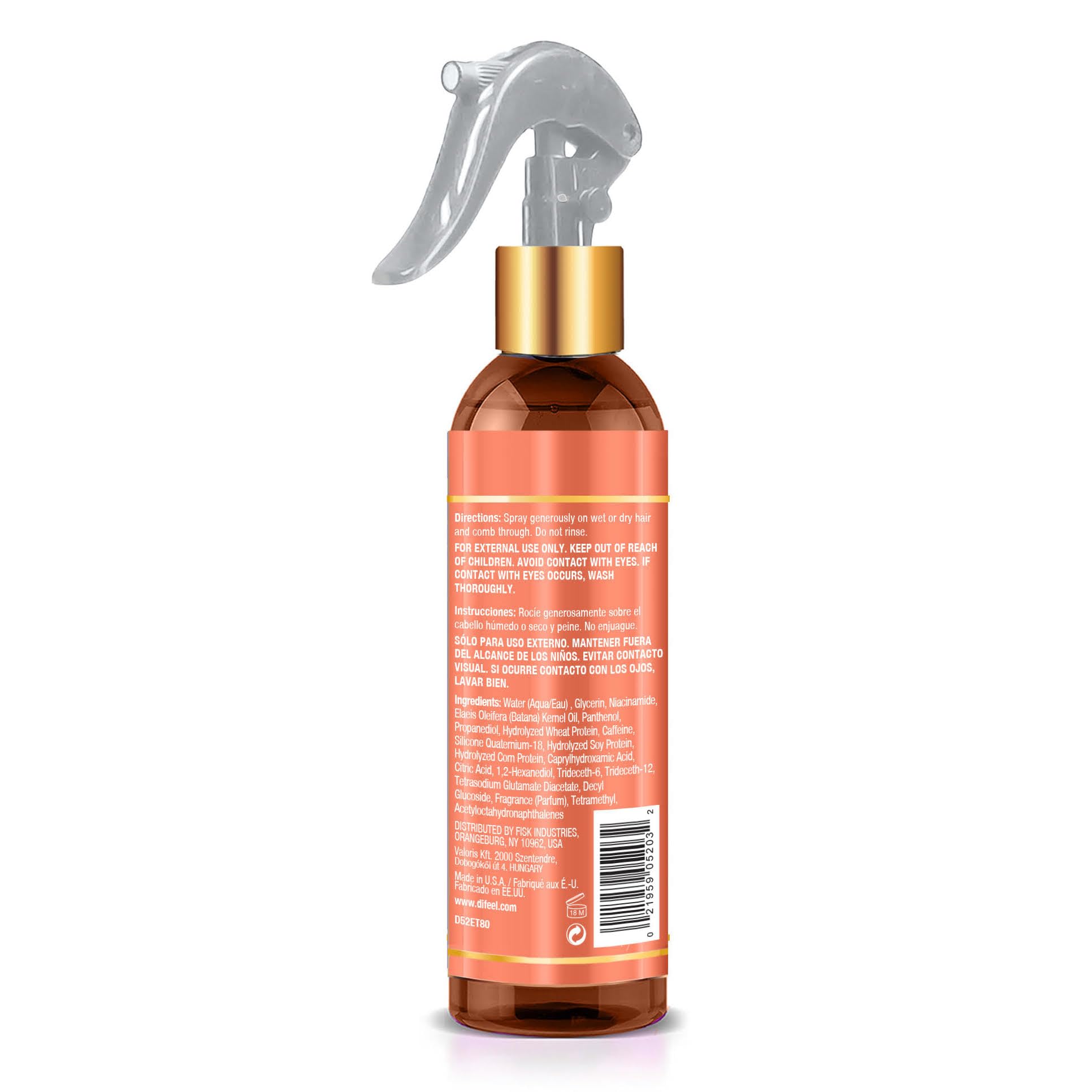 Difeel Batana Leave In Conditioning . Batana Oil Leave In Conditioner for Hair - Thumbnail 2