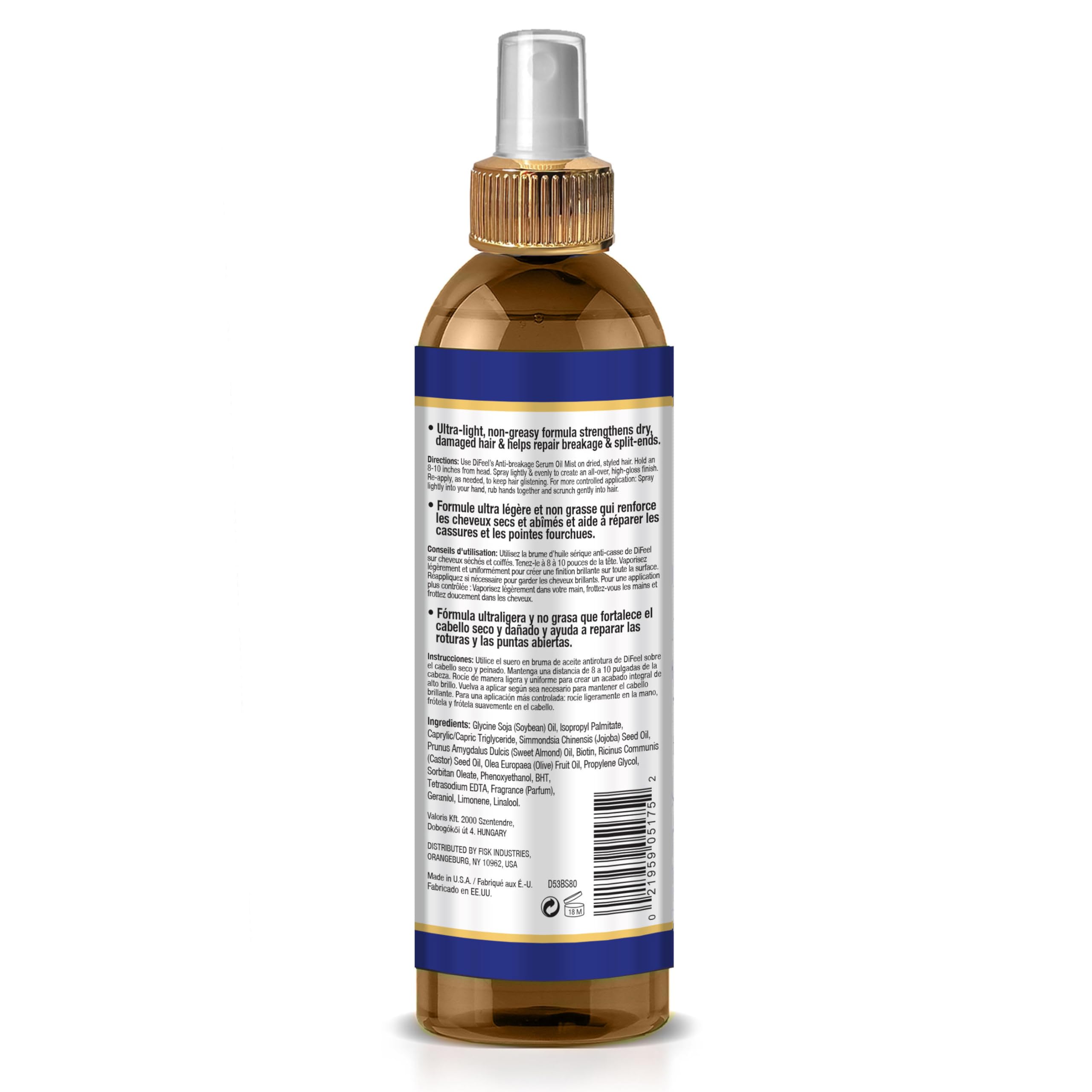 Difeel Biotin Anti Breakage Serum Oil Mist . Nourishing Anti Frizz Serum - Thumbnail 2