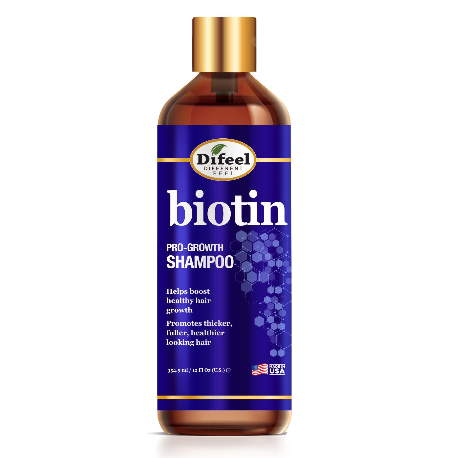 Difeel Pro Growth Biotin Shampoo . for Thinning Hair and Hair Loss Paraben Free - Thumbnail 2
