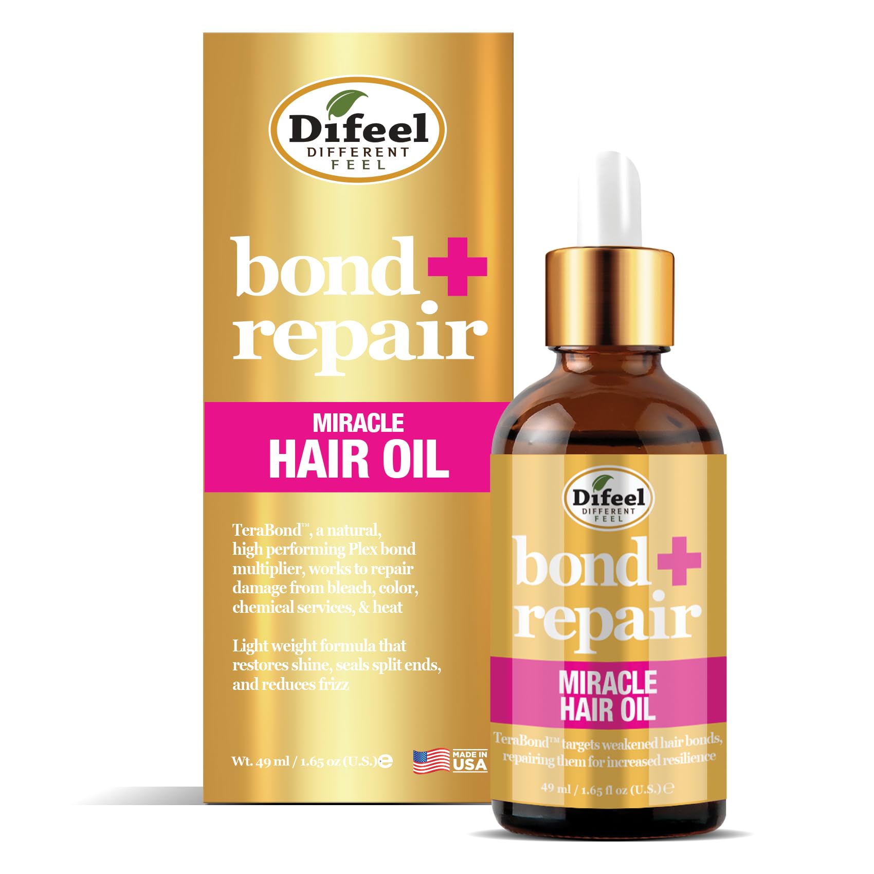 Difeel Bond Repair Miracle Hair Oil . Deep Bond Restore Treatment Oil for Hair - Thumbnail 2