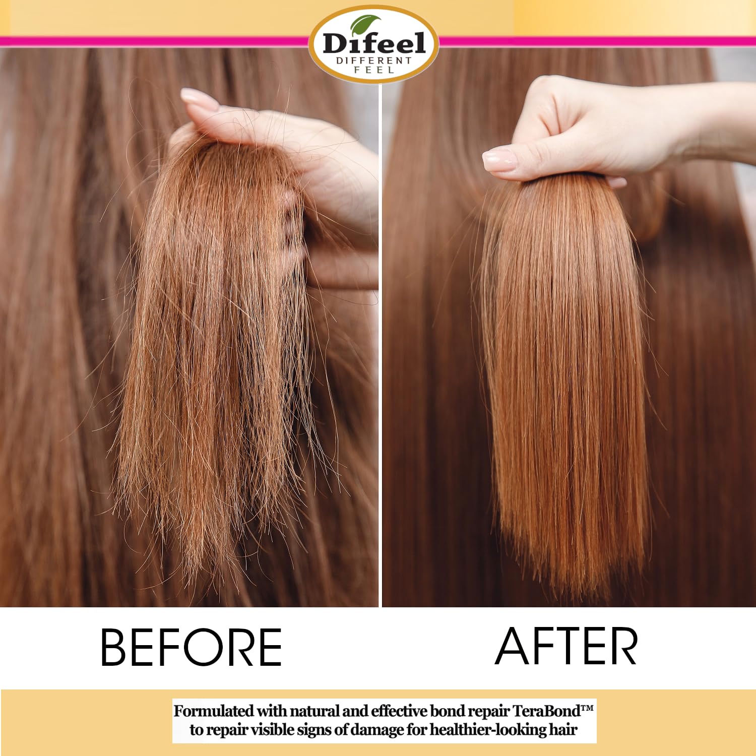 Difeel Bond Repair Leave In Hair Treatment for Severely Damaged Hair . Deep - Thumbnail 3
